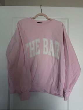 The Bar Light Pink Crewneck Pullover